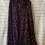 Cider  NWT Cherry Print Plus Size Midi Dress Bustier Style Top Smocked Back 2XL Photo 0