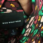 Who What Wear  Bright Floral Bow Top Photo 1