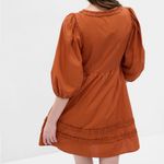 Gap NWT Puff Sleeve Ruffle Mini Dress Photo 9