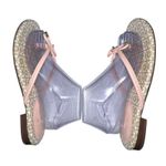 Kate Spade  Shoes Pale Pink & White‎ Mystic Bow Thong Sandals Size 8.5 Flip Flop Photo 4