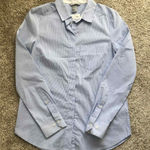 H&M  Light Blue Pinstripe Shirt Photo 0