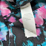 JustFab Womens Dress Size Medium Bell Sleeved Ruffle Black Floral Print Boho NEW Photo 9