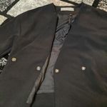 ZARA  Basic Black Moto Jacket Drapey Minimalist Boxy Buckle Blazer - XS Photo 1