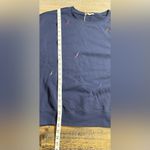 Love Stitch Dark Blue Sweater with embroidered Multicolor Bolt Accents Size L Photo 7