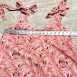 Buddy Love Kerr Mini Dress Women's Small Pink Flamingo Tie Shoulder Sleeveless Photo 7