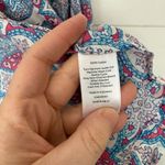 Talbots  Women’s XLP Patterned Button Down Blouse Office Core Career Photo 2