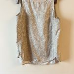 Athleta  Zephyr Refined Gray White Snake Print Sleeveless Shirt Tank Size Small Photo 3