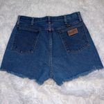 Wrangler  Denim Cutoff Shorts measure 30” waist Dark Wash Western Photo 2
