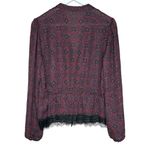 Veronica Beard  Bohemian Boho Chic Lace Trim Blouse Size 6 Photo 5