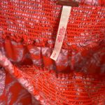 Free People Women's Bonita Floral Print Flutter Sleeve Midi Dress Orange Photo 5