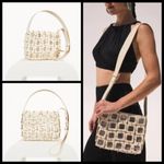 Cult Gaia ππ Terra Cutout Square-Link Crossbody Bag ~ Off White NWT Photo 1
