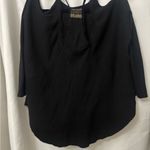Free People New Romantics  Black Blouse with Lace Detail Photo 4