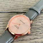 NWT Monroe Classique Wrist Watch in Sunburst Solerose Gray Photo 2