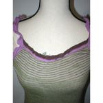 New Womens NWT Designer Fabrizio Del Carlo M Sun Dress Lounge Purple Green Italy Size M Photo 1