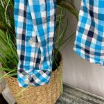 Outdoor Research Blue & White Plaid Gingham Long Sleeve Button Up Top M Size M Photo 3