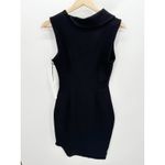 Susana Monaco Black Bodycon Sleeveless Knee Length Dress Sz 2 NWT Rayon Stretch Photo 1
