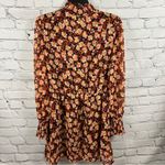 Sanctuary Floral Blouson Mock Neck Georgette Mini Dress Strawberry Fields M NWT Photo 4