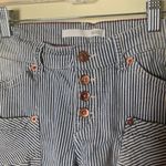 MAC Workwear Striped Button Fly Shorts Blue Size undefined Photo 2