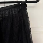 Ulla Johnson Amelie Black Sheer Maxi Skirt Chantilly Lace Size 12 Flowy Designer Photo 7