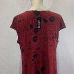 Apt. 9 Floral Maroon and Black Midi Dress Size XL NWT Photo 8