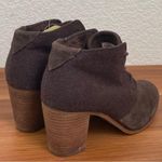 Toms Women’s Lunata Chocolate Brown Suede/Wool Lace Up Booties Size 8 NWT Photo 2