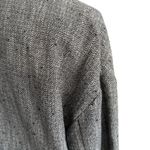 Eileen Fisher Gray Patterned Lightweight Linen Blend Blazer Jacket Size Small Photo 7