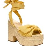 Sam Edelman Tula Desert Sun Squared Open Toe TieUp Wedge Block Heeled Size10 New Photo 0