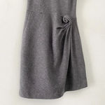 Issa London Wool Knit Twist Front Mini Sweater Dress Grey Size 6 Photo 6