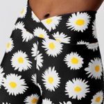 Anthropologie Year of Ours Daisy Veronica Floral Print Black White Leggings XS Photo 3