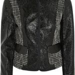 Tory Burch NWT  Daria Tweed Paneled Moto Jacket Photo 2