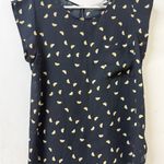 Papaya  Navy Blouse with Yellow Pattern Photo 3