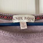Knox Rose  women’s lavender bliss lightweight crewneck, long sleeve, sz L Photo 2