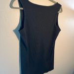 Flamingo Urban Black Fitted Sleeveless Tank Top Mini Dress SZ M 1/4 Button Blue Size M Photo 6