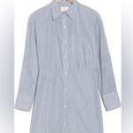 NWT TWP Devon Hunter Green Pinstripe Shirt Dress Collar Polo Size XS Photo 1