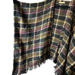 Boyne Valley Weavers Plaid Wool Fringed Shawl Handcrafted in Ireland Womens OS Blue Size undefined Photo 3