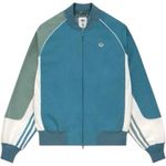 Adidas x CLOT Edison Chen Blue Green White Striped Collegiate Jacket size XS Photo 1
