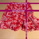 Julian Taylor   RED 1990'S FOLIATE PRINT CHIFFON SKIRT W/RED BLAZER SET (14) Photo 11
