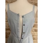 Old Navy  Size S Denim Chambray Fit & Flare  Mini Sun Dress Blue Photo 4