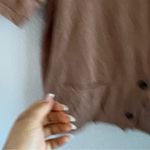 Madewell Knit Lightspun Camp Shirt Neutral Boxy Button Front XS Photo 2