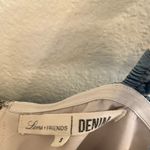 Lovers + Friends  Life’s a beach Denim Top Small Revolvee Off the Shoulder Photo 9