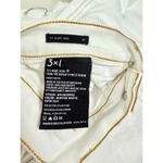3x1 N.Y.C Cotton Blend Mid-Rise Straight Cropped Jeans Winter White Women's 30 Photo 4