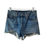 Levi’s Levi's 501 Distressed Cut-Off Denim Jean Shorts Women's 26  High Waist Photo 0