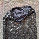 Cotton On Gray Metallic Sequin Bodycon High Waisted Skirt Photo 2