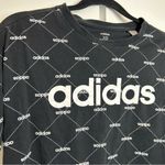 Adidas Core Logo Linear Graphic Tee Black White Photo 3