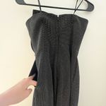 Keepsake Love Light Black Formal Wide Leg Ruffle Dot Jumpsuit Romper Size XS Photo 2