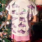 NWT Queen of Sparkles Vintage Christmas Truck Tee Pink Photo 1