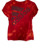 Adidas  The go to tshirt short sleeve red tie dye medium Photo 0