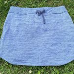 Athleta Techie Terry Blue Gray Active Tennis Skirt L Photo 2