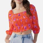 Sanctuary think of me smocked crop shirt and skirt set Photo 11