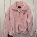 Jeffree Star  Approved Women’s pink Sherpa Jacket Full Zip size M Photo 0